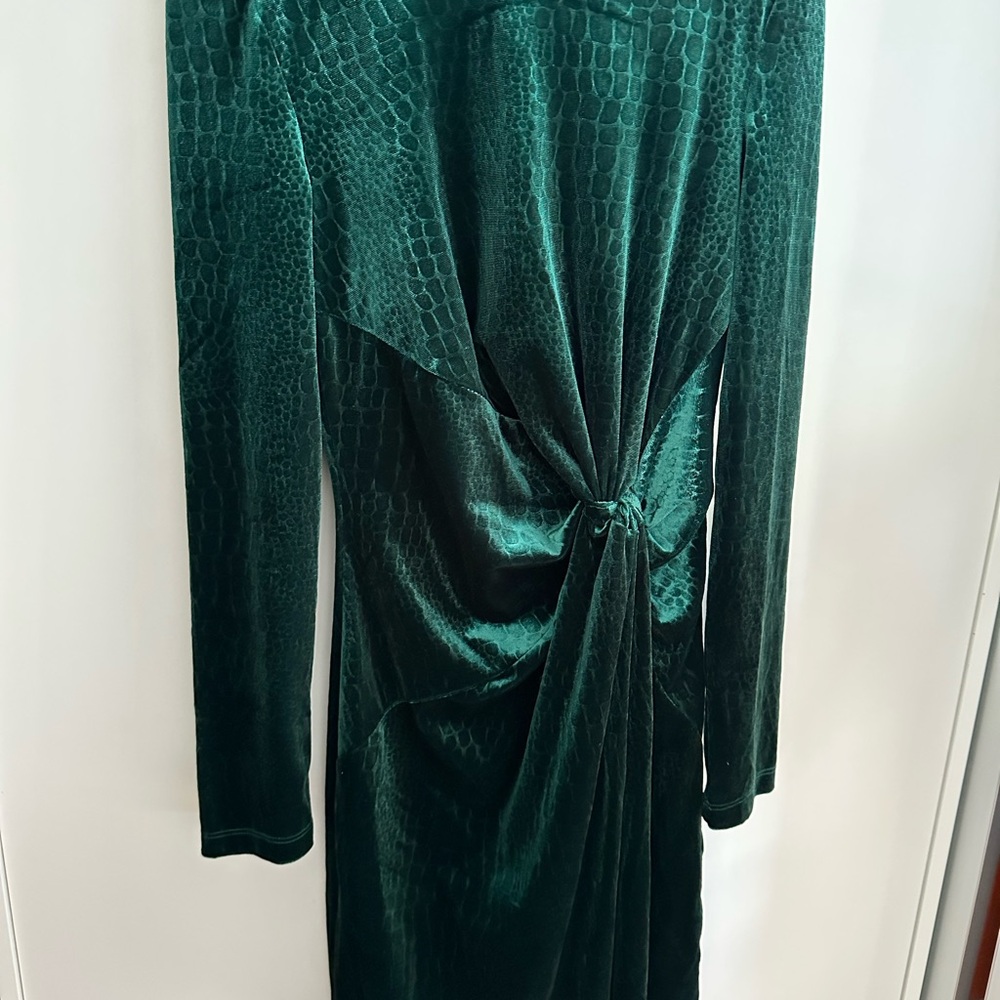 & Other Stories Green Textured Dress